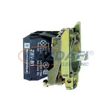 SCHNEIDER ZB4BW0M13 LED-es világító nyomógomb aljzat, fehér villanyszerelés