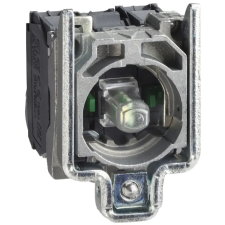 SCHNEIDER ZB4BW0M15 LED-es világító nyomógomb aljzat, fehér, N/O+N/C, 230V villanyszerelés
