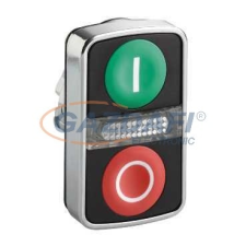 SCHNEIDER ZB4BW7A3741 Kettősfejű fém nyomógomb, jelzőlámpával villanyszerelés