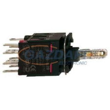 SCHNEIDER ZB6ZB45B LED-es világító nyomógomb aljzat, piros, O/C villanyszerelés