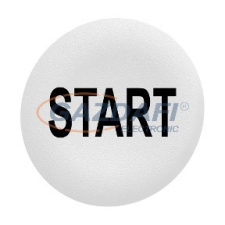 SCHNEIDER ZBAF133 Harmony Ø30 panelbe süllyesztett nyomógomb tető, fehér, &quot;START villanyszerelés