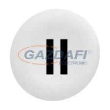 SCHNEIDER ZBAF136 Harmony Ø30 panelbe süllyesztett nyomógomb tető, fehér, "II villanyszerelés