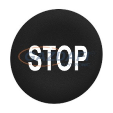 SCHNEIDER ZBAF234 Harmony Ø30 panelbe süllyesztett nyomógomb tető, fekete, "STOP villanyszerelés