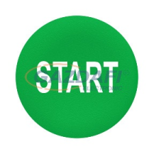 SCHNEIDER ZBAF333 Harmony Ø30 panelbe süllyesztett nyomógomb tető, zöld, &quot;START villanyszerelés