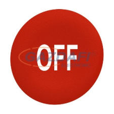 SCHNEIDER ZBAF435 Harmony Ø30 panelbe süllyesztett nyomógomb tető, piros, &quot;OFF villanyszerelés