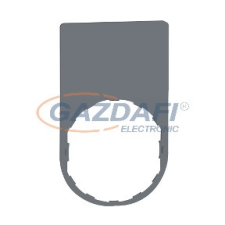 SCHNEIDER ZBYP6101C0 Harmony felirati tábla, 30x50 mm, műanyag, Ø22 készülékekhez, gravírozható, szürke perem villanyszerelés