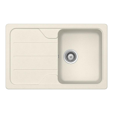 Schock Formhaus D-100S Cristalite Vanilla gránit mosogatótálca, szifonnal, vanilia, beépíthető mosogatótálca