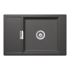 Schock Mono D-100XS Cristadur Stone gránit mosogatótálca, szifonnal, palaszürke, beépíthető mosogatótálca