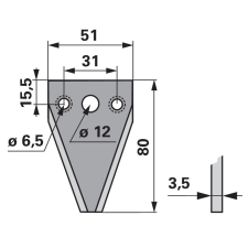 Schröckenfux Kaszapange Schröckenfux 00442250 - 80 mm autóalkatrész