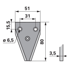 Schröckenfux Kaszapange Schröckenfux 00442251 - 80 mm autóalkatrész