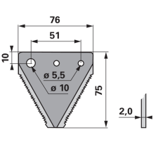 Schröckenfux Kaszapange Schröckenfux 00601146 - 75 mm autóalkatrész