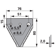 Schröckenfux Kaszapange Schröckenfux 00601346 - 80 mm autóalkatrész
