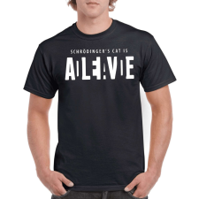  Schrödinger&#039;s cat férfi póló - egyedi mintás, 12 szín, S-5XL férfi póló