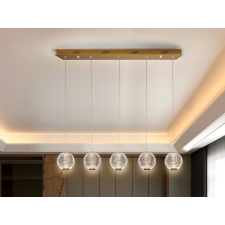 Schuller AUSTRAL arany függesztett lámpa (SCH-354264) LED 5 izzós IP20 világítás