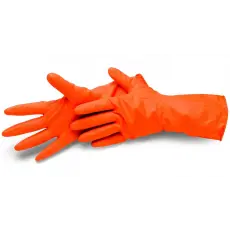 Schuller Kesztyű Gumi Latex Narancs S SCH