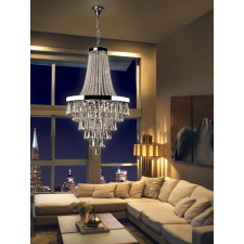 Schuller PALACE króm-átlátszó LED csillár (SCH-810637) G9 22 izzós IP20 világítás