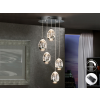 Schuller ROCÍO króm LED függesztett lámpa (SCH-783517D) LED 5 izzós IP20