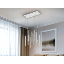 Schuller VARAS króm-fehér LED függesztett lámpa (SCH-373378D) LED IP20 világítás