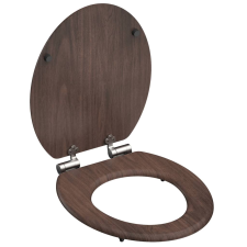 SCHÜTTE DARK WOOD MDF finoman záródó WC-ülőke (435087) szaniter