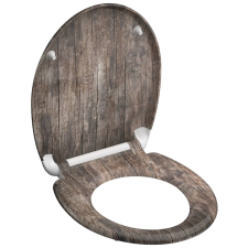 SCHÜTTE OLD WOOD duroplast WC-ülőke lágyan záródó gyorskioldással (435103) takarító és háztartási eszköz