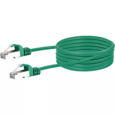 Schwaiger S/FTP CAT6 Patch kábel 1m Zöld kábel és adapter