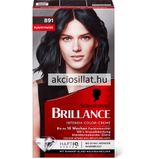 Schwarzkopf Brillance Intensiv krémhajfesték 890 Fekete hajfesték, színező