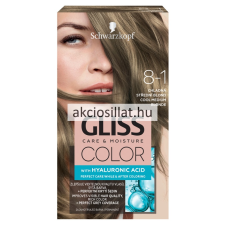 Schwarzkopf Gliss Color hajfesték 8-1 Hűvös középszőke hajfesték, színező