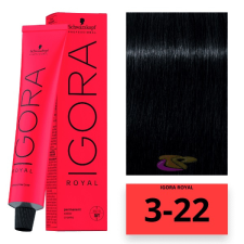 Schwarzkopf Igora Royal hajfesték 3-22 hajfesték, színező