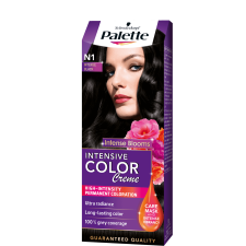 Schwarzkopf Palette ICC hajfesték n1 onix fekete hajfesték, színező