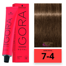 Schwarzkopf Professional Schwarzkopf Igora Royal hajfesték 7-4 hajfesték, színező