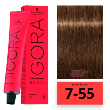 Schwarzkopf Professional Schwarzkopf Igora Royal hajfesték 7-55 hajfesték, színező