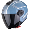 Scorpion EXO-CITY II Cosmos nyitott motoros bukósisak kék-ezüst