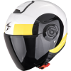 Scorpion EXO-CITY II Sheer nyitott motoros bukósisak fehér-fekete-sárga