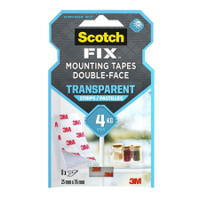 Scotch Ragasztószalag csík kétoldalas Scotch-Fix™ 25mmx76 mm 8db átlátszó ragasztószalag