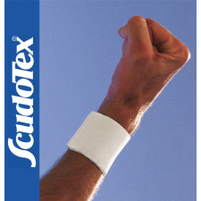 Scudotex 542 Csuklóvédő fehér, tépőzáras, 6 cm széles 1 db, I. (XS) gyógyászati segédeszköz