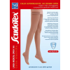 Scudotex 589 kompressziós nyitott combharisnya szilikonos csúszásgátló csíkkal 140 den, 19-22 Hgmm, fekete, csipke nélküli, IV. (L)