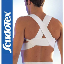 Scudotex 621 Emlékeztető, tartásjavító heveder, fehér, hátsó keresztpántos, 2. (S) gyógyászati segédeszköz