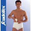 Scudotex 644 pamut Lágyéksérv nadrág támasztó pelottával, fehér, VIII. (4XL)