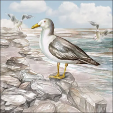  Seagull On The Shore papírszalvéta 33x33cm, 20db-os konyhai eszköz