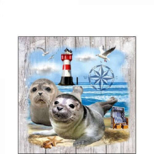 Seal Couple papírszalvéta 25x25cm, 20db-os papírárú, csomagoló és tárolóeszköz