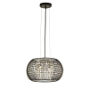 SEARCHLIGHT Cage fekete-átlátszó kristály függesztett lámpa (SL-9094-4BK) G9 4 izzós IP20