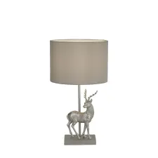 SEARCHLIGHT Deer ezüst asztali lámpa (SL-60436SI) E27 1 izzós IP20 világítás