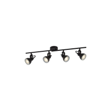 SEARCHLIGHT Focus fekete mennyezeti spotlámpa (SL-1544BK) GU10 4 izzós IP20 világítás