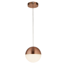 SEARCHLIGHT Marbles réz-fehér LED függesztett lámpa (SL-5881CU) LED 1 izzós IP20 világítás