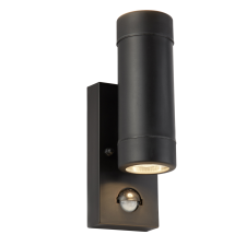SEARCHLIGHT OUTDOOR fekete kültéri fali lámpa (SL-6492-2BK) GU10 2 izzós IP44 kültéri világítás