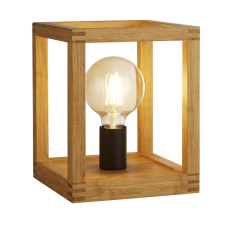 SEARCHLIGHT Square barna-fekete asztali lámpa (SL-EU54742-1NA) E27 1 izzós IP20 világítás