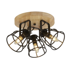 SEARCHLIGHT Vision fekete-barna mennyezeti lámpa (SL-81698-3BK) E14 3 izzós IP20 világítás