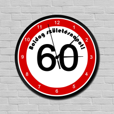 Sebességkorlátozós falióra 60. születésnapra falióra