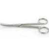  Sebészeti olló 18cm hajlított/tompa/hegyes cooper