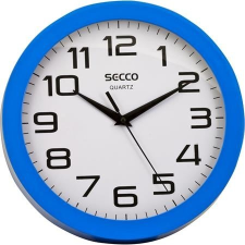 Secco Falióra, 25 cm, kék keretes, SECCO "Sweep second" falióra